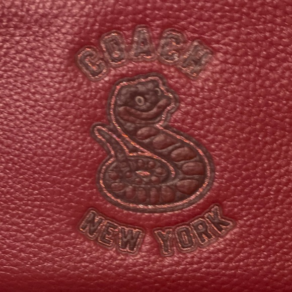 COACH NWT New Year Corner Zip Wristlet With Snake Graphic Lunar New Year - Picture 4 of 16